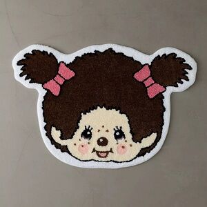 Monchhichi Girl Head Shaped Rug
